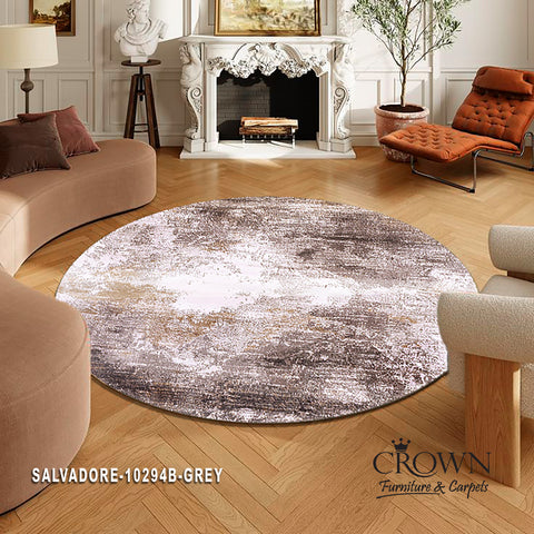 Modern Carpet – Amazing Smooth Feel Modern Abstract Rug | Salvadore 10294B Round