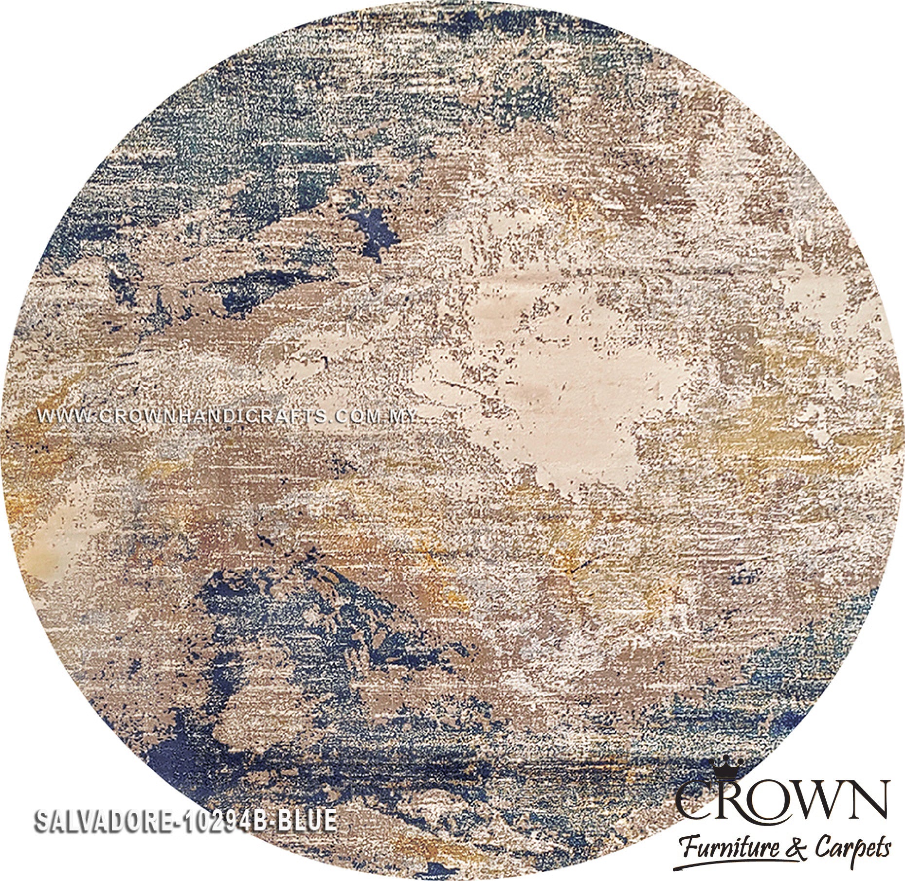 Modern Carpet – Amazing Smooth Feel Modern Abstract Rug | Salvadore 10294B Round