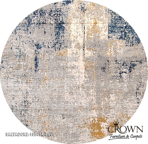 Modern Carpet – Contemporary Abstract Rug for Living Room & Bedroom | Salvadore 10545A Round