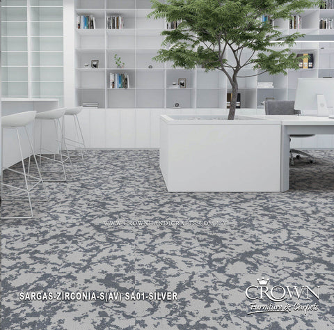 Premium Carpet Tile Flooring | Modern Design with a Refined Textured Finish | Sargas-Zirconia-S (AV)