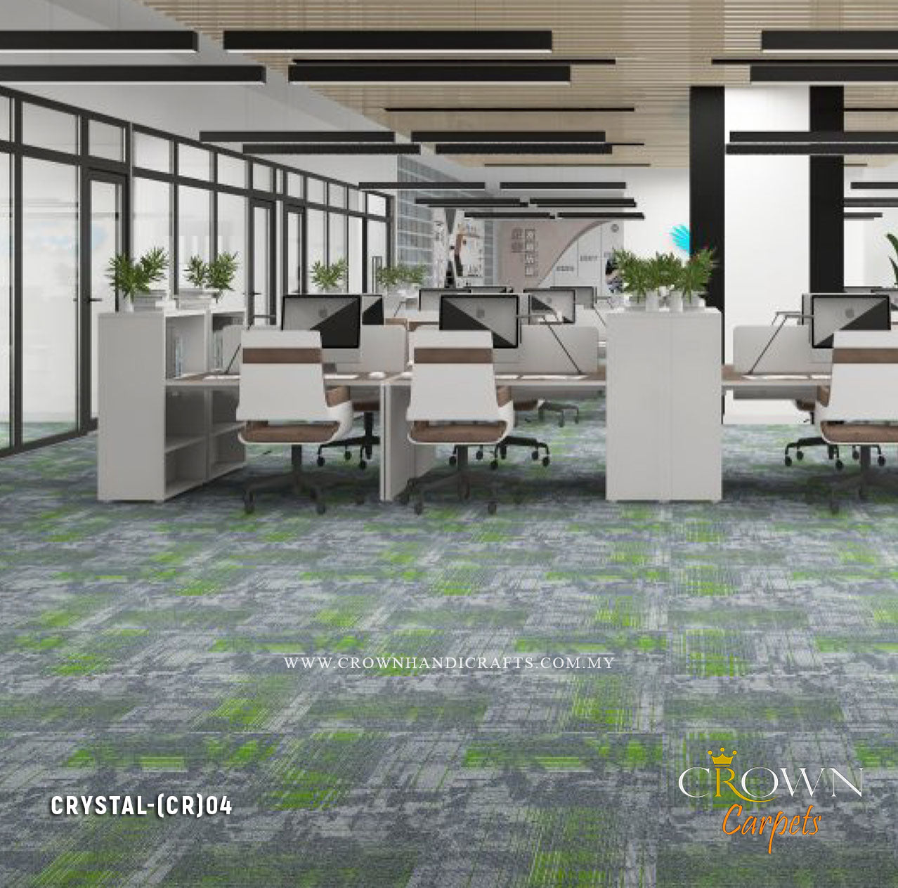 Competitive Price Textured Carpet Tiles | Crystal (CR)