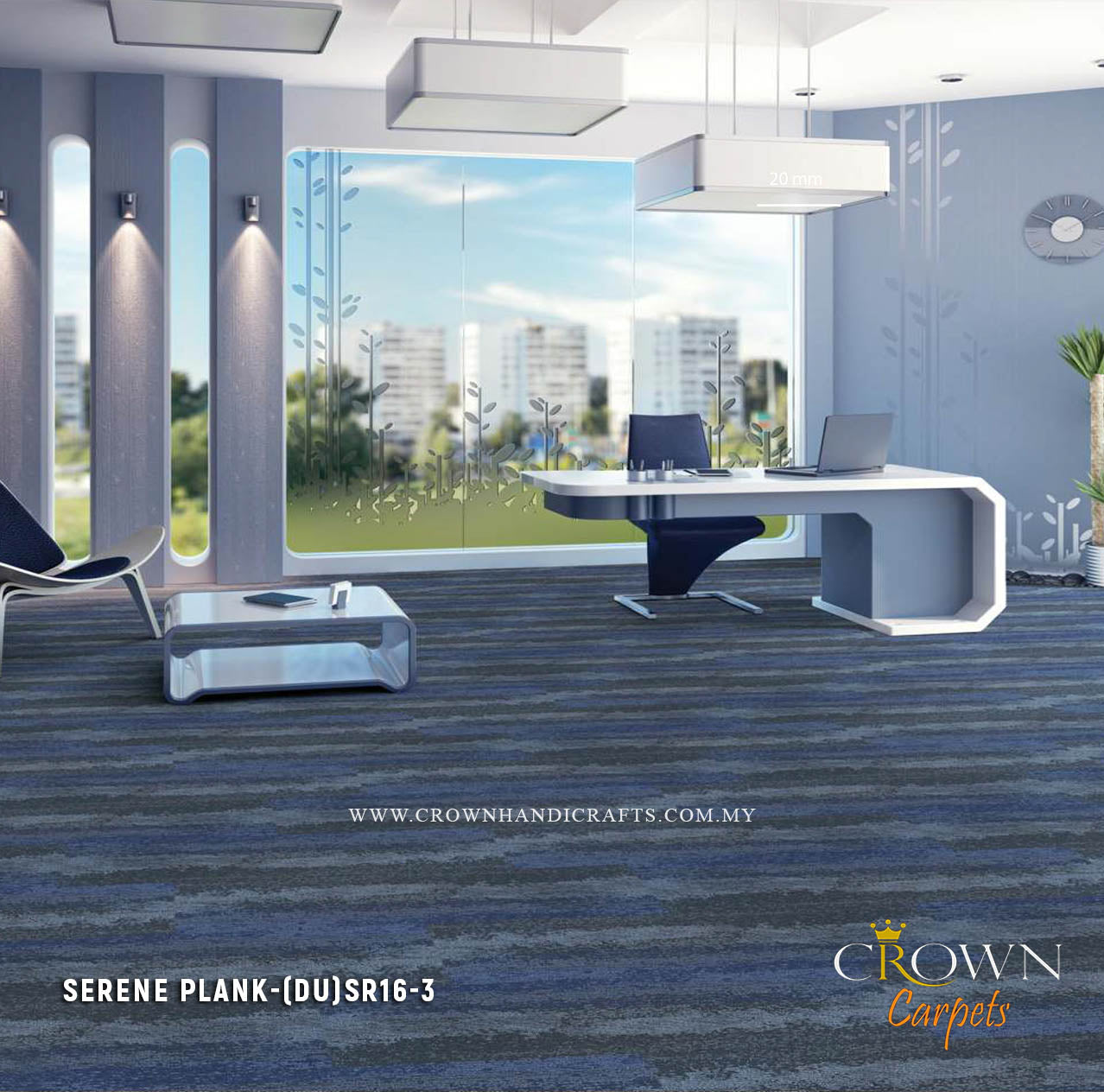 Carpet Tiles for Office Flooring Uses | Serene Plank (DU)