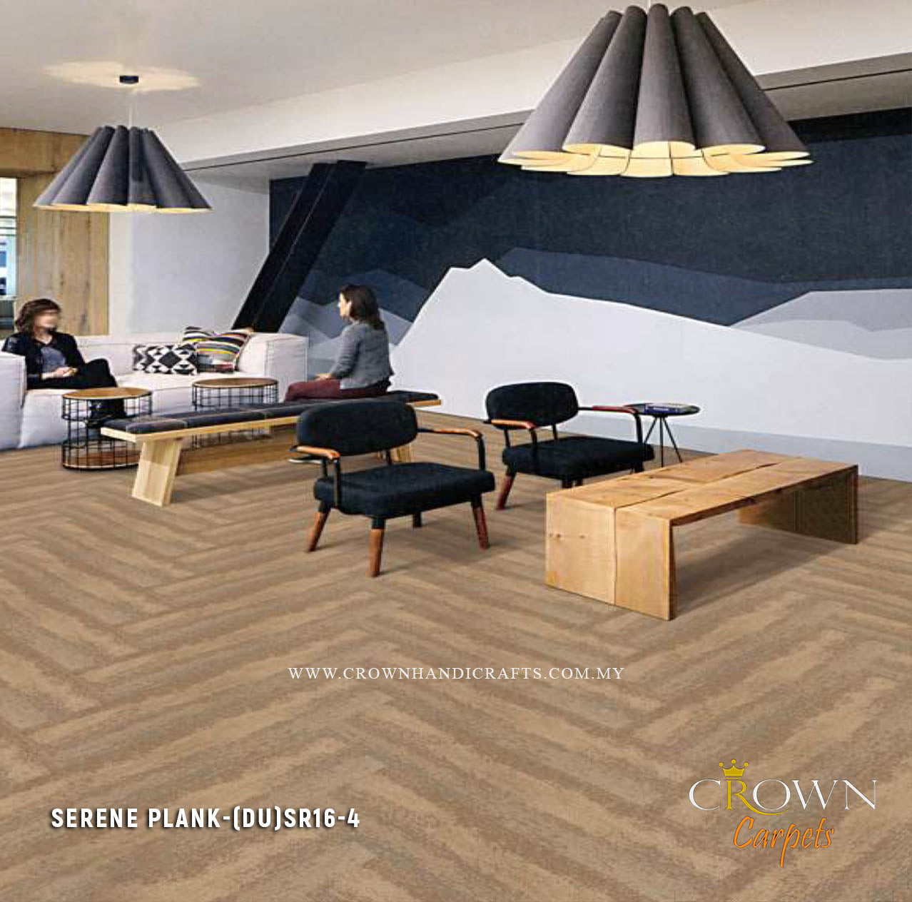 Carpet Tiles for Office Flooring Uses | Serene Plank (DU)