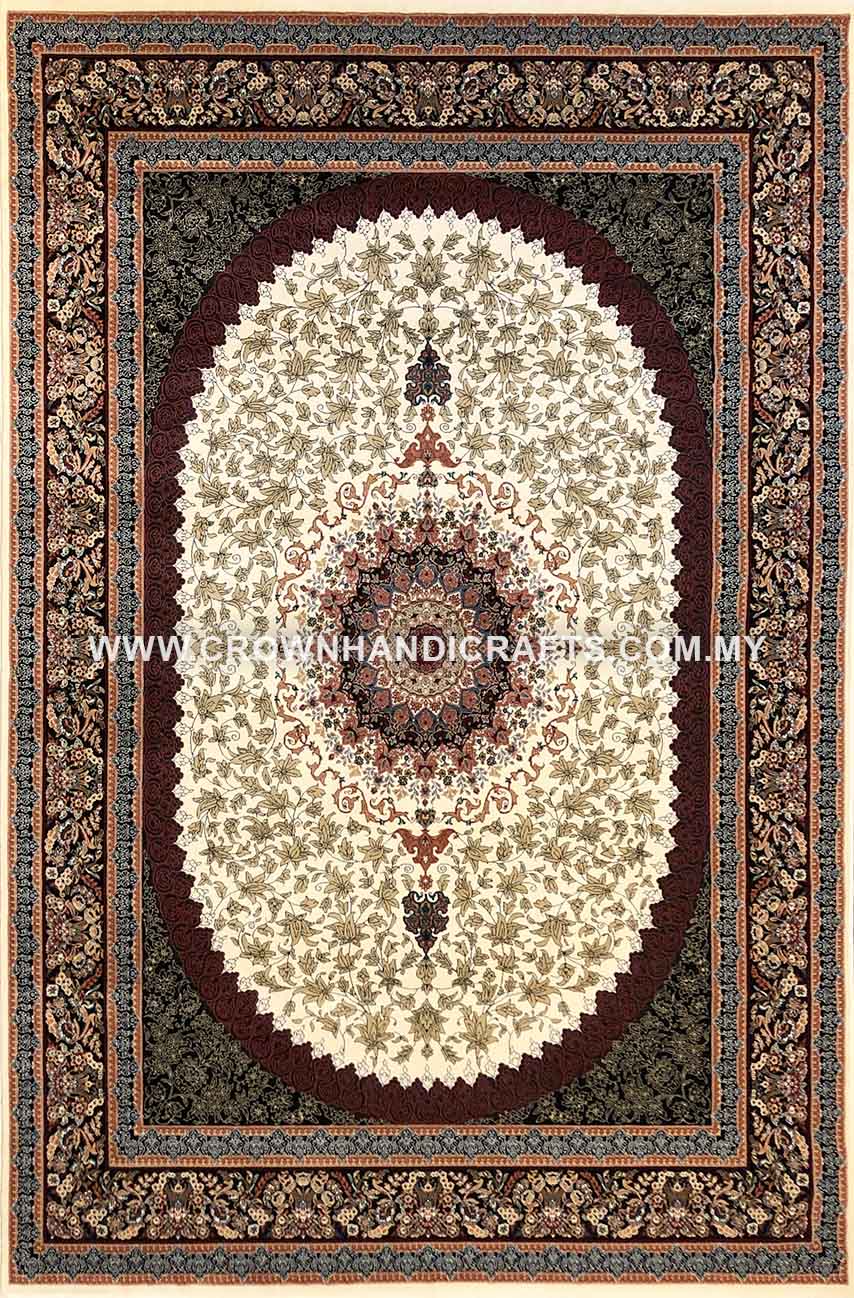 Authentic Persian Rug Iran Carpet Wool Feel High End Quality Hand Look Man Made Persian Carpets for Living Room | Shahnaz Amania