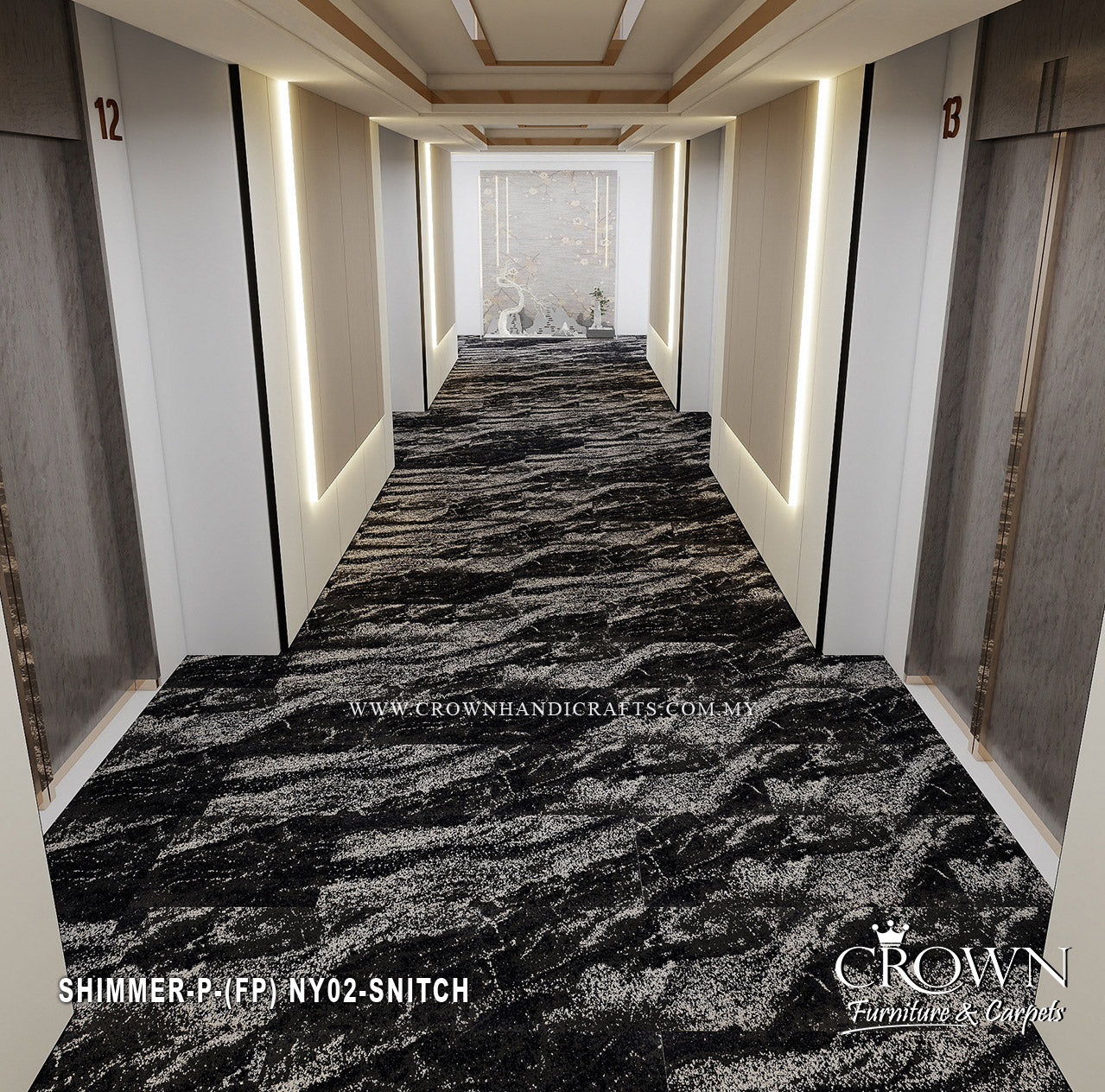 Carpet Tiles with Premium Contemporary Finish  | Shimmer-Colorshift (FP) *INDENT* MOQ 5000 SQFT