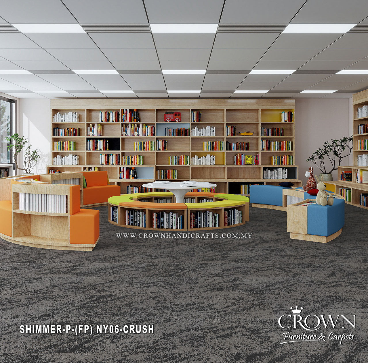 Carpet Tiles with Premium Contemporary Finish  | Shimmer-Colorshift (FP) *INDENT* MOQ 5000 SQFT