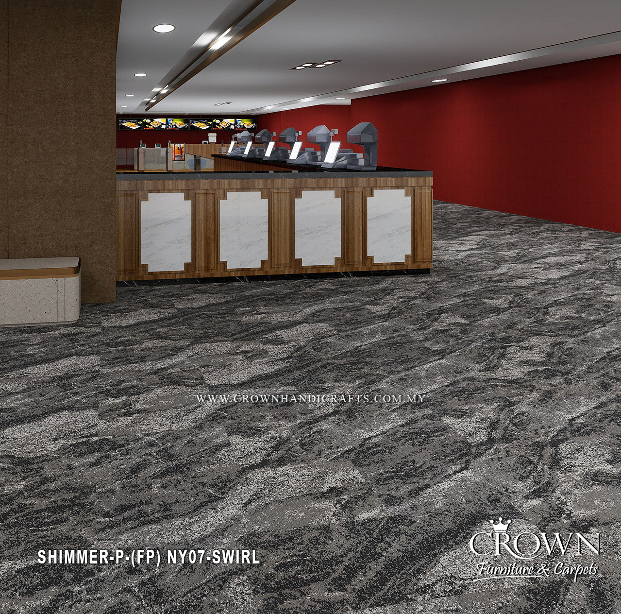 Carpet Tiles with Premium Contemporary Finish  | Shimmer-Colorshift (FP) *INDENT* MOQ 5000 SQFT