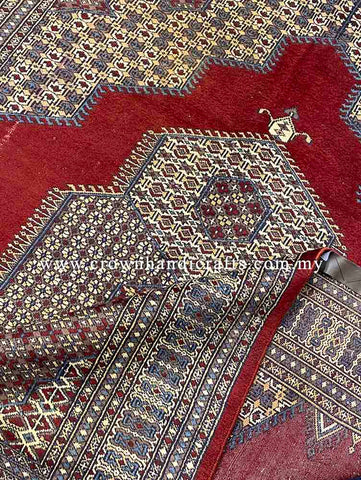 [9X6FT] Handmade Tribal Rug Persian Carpet Design 100% Wool Afghan Carpet High Quality Hand Knotted Authentic Afghan Tribal Carpet SILK WOOL CH 2166