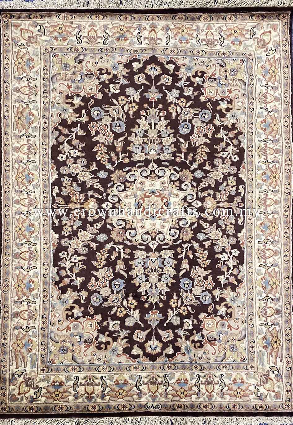 [6X4FT] Handmade Persian Carpet Design 100% Silk Wool High Quality Iranian Rug Turkey Carpet Handmade Authentic SK Kashmir Carpet SILK WOOL CH 2632