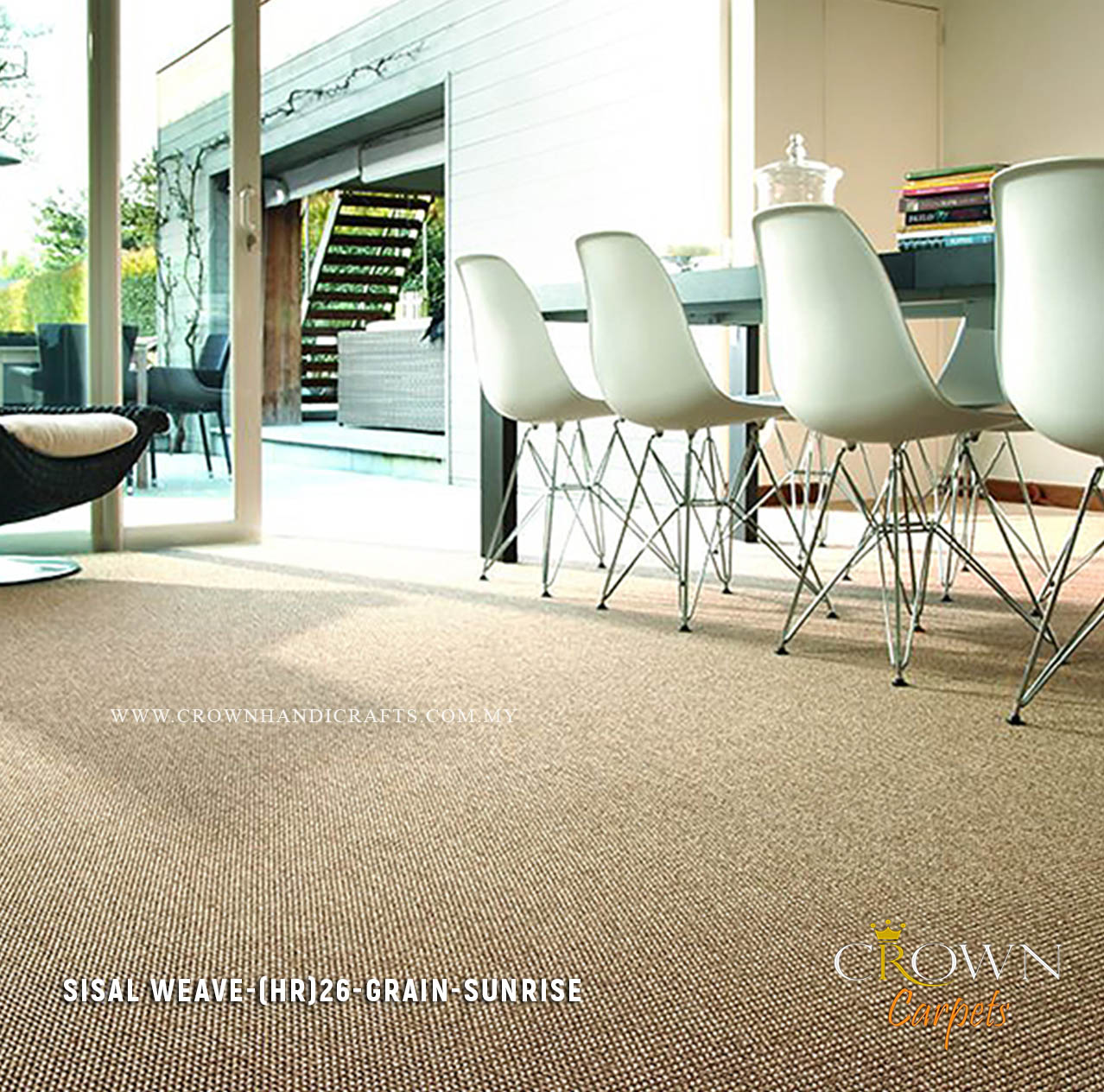 Sisal Carpets: Perfect for Your Living Room and Dining Table – Timeless and Versatile Style | Sisal Weave 26-Grain Sunrise (HR) Wall To Wall Carpet