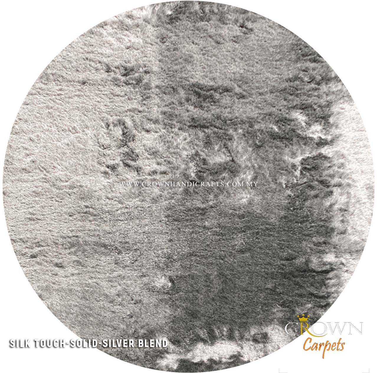 I am Wavy and Round Shaggy I am Soft and Comfy Shaggy Rugs | Silk Touch Shaggy Silver Blend