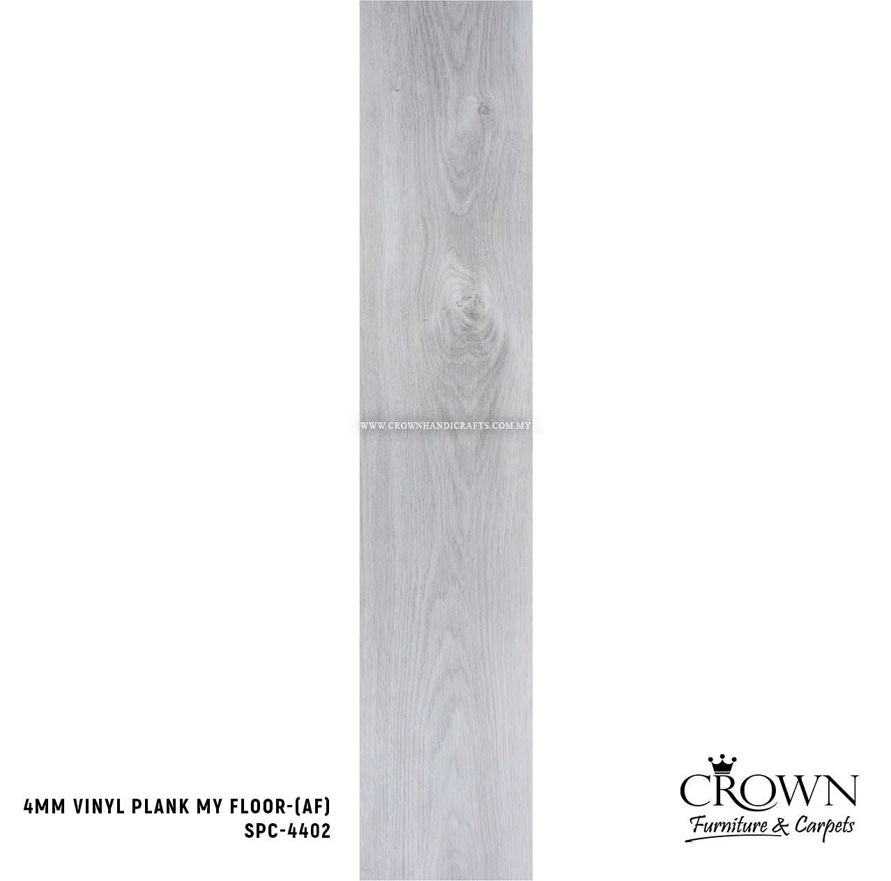 4MM SPC PLANK MY FLOOR SPC-4402 (AF) | 182X1220 | MODERN GREY SPC PLANK FLOORING MALAYSIA | BOX 12PCS/29SF