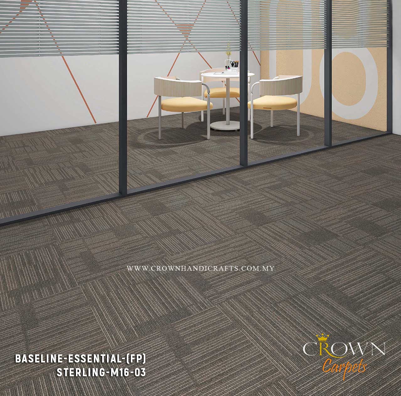Affordable Carpet Tiles for Office | Baseline-Essential (FP)