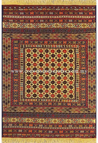 [6X4FT] Masterfully Handmade Tribal Rug 100% Wool Persian Carpet Design High-Quality Hand-Knotted Authentic Afghan Tribal Carpet SUZANI CH 2449