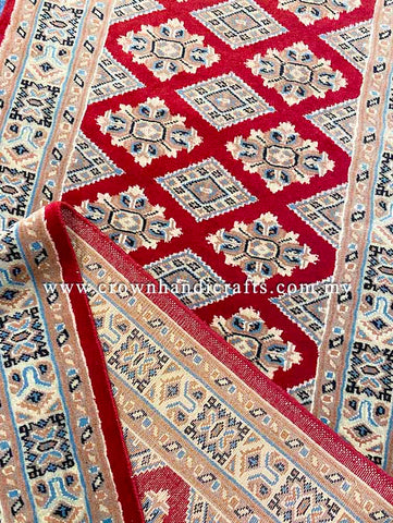 [13X2.5FT] Authentic Persian Runner | Luxuriously Handcrafted with 100% Premium Silk & Wool | Exquisite Iranian Rug Showcasing Turkish Craftsmanship | SK Kashmir Carpet Silk Wool CH-2375