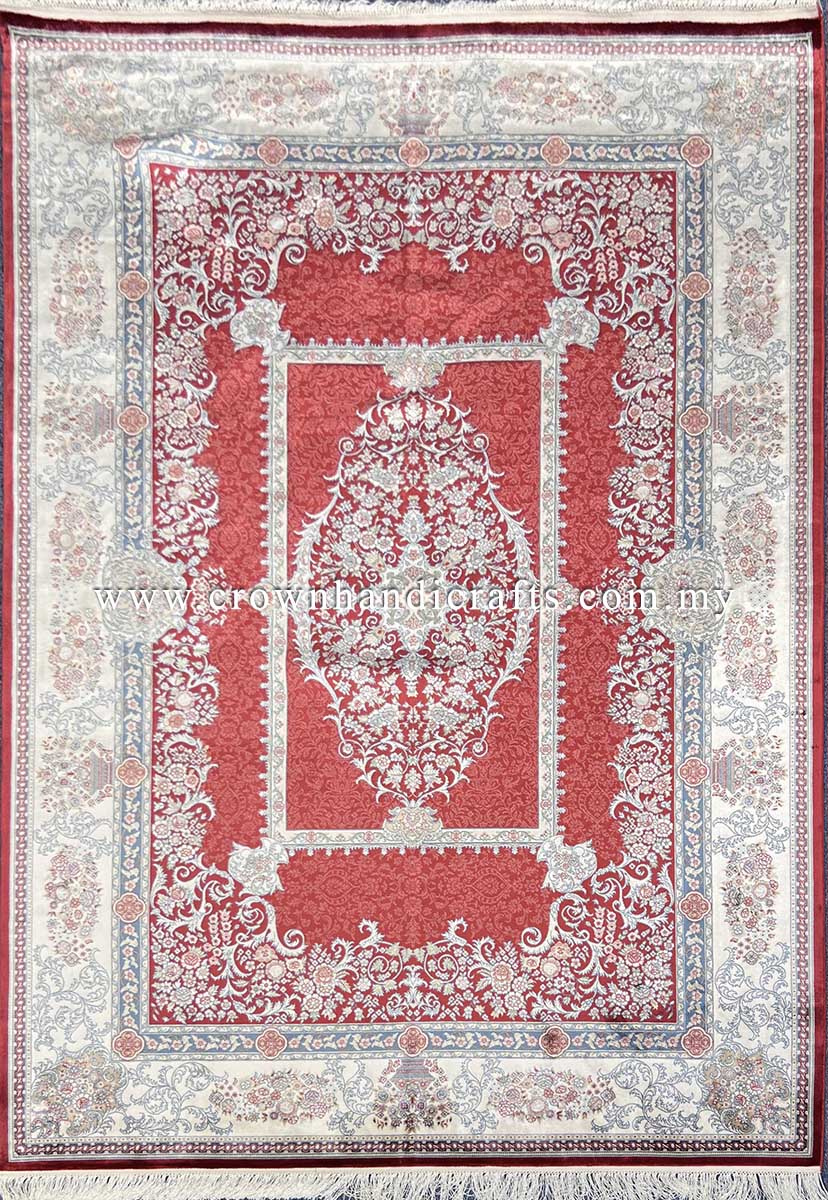 Royal Edition Silk Carpet Iranian Rug Authentic Persian Carpet to match your Living Room Standard | Tashkent T537C