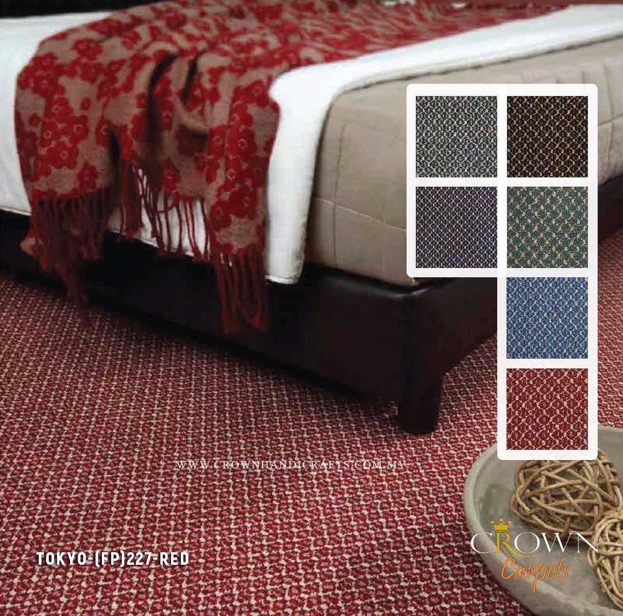 Combining style and functionality, crafted to endure high-traffic areas while preserving a polished appearance | Tokyo (AV) Wall To Wall Carpet