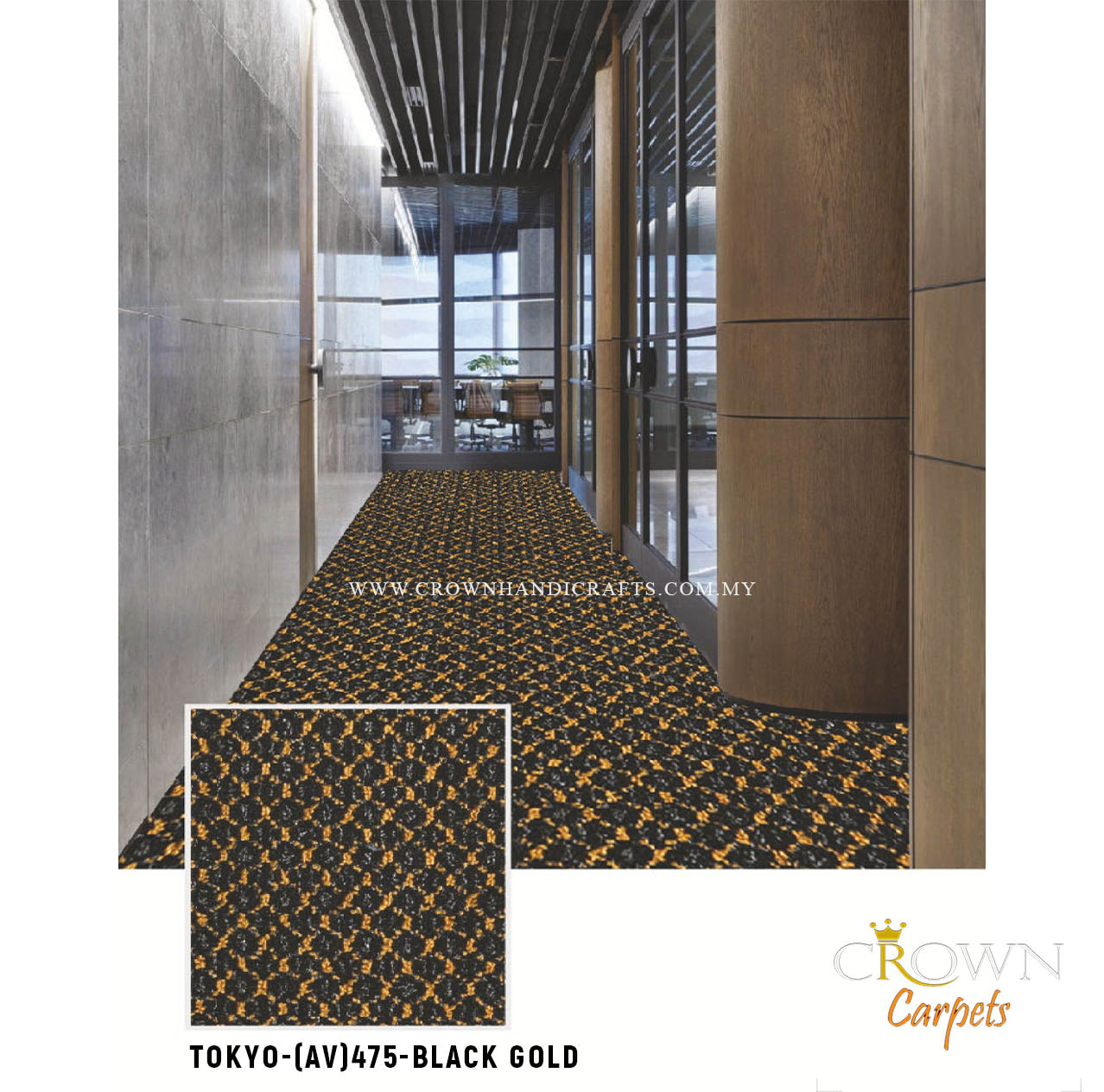 Combining style and functionality, crafted to endure high-traffic areas while preserving a polished appearance | Tokyo (AV) Wall To Wall Carpet