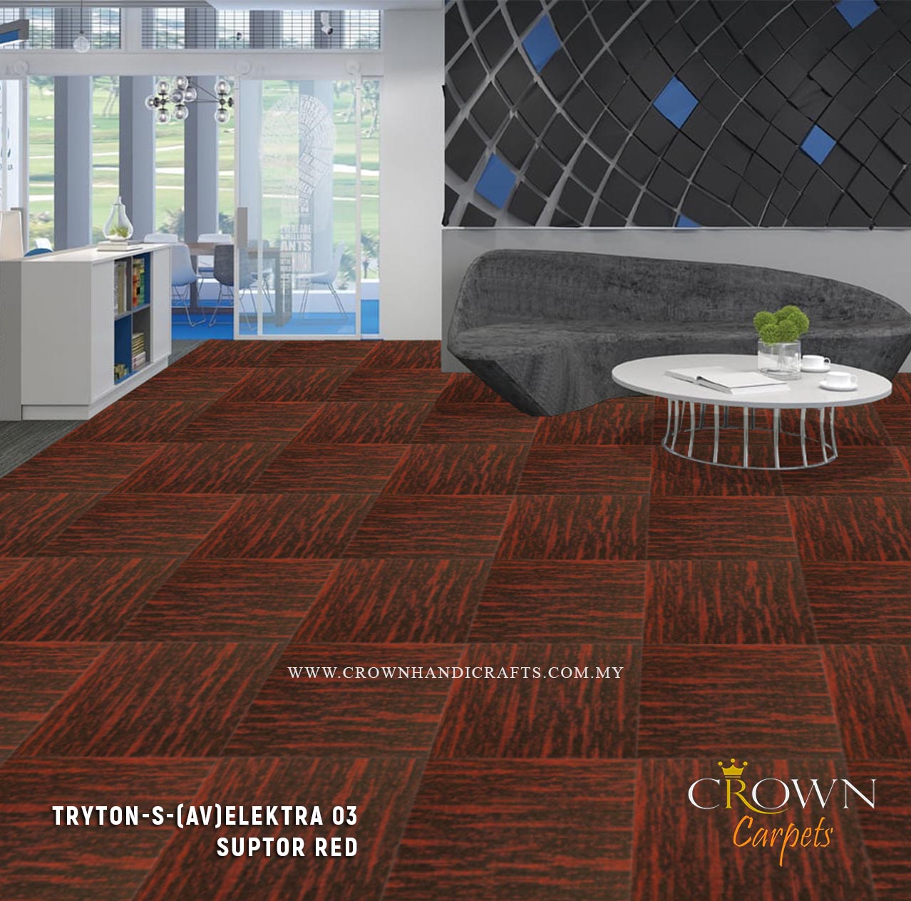 Carpet Tiles for Office Flooring Uses | Tryton - S (AV)