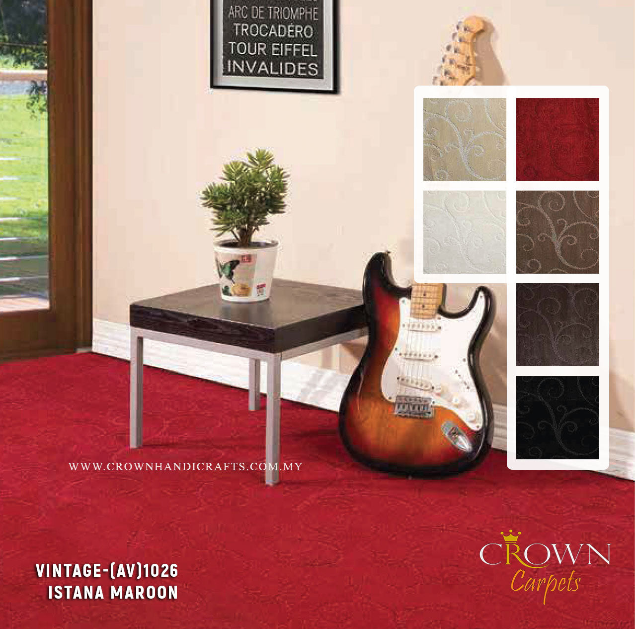 Huge Collection of Premium Range Carpets for Hotel bedroom | Vintage (AV) Wall To Wall Carpet