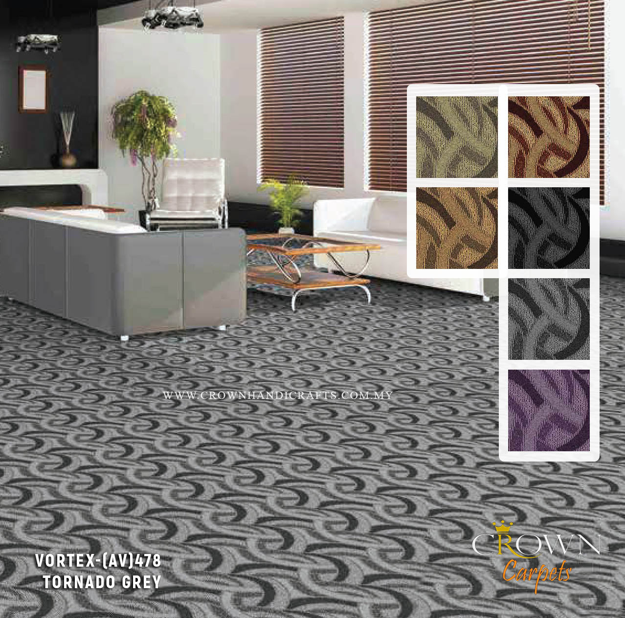 Upgrade your living and working spaces with the | Vortex (AV) Wall To Wall Carpet