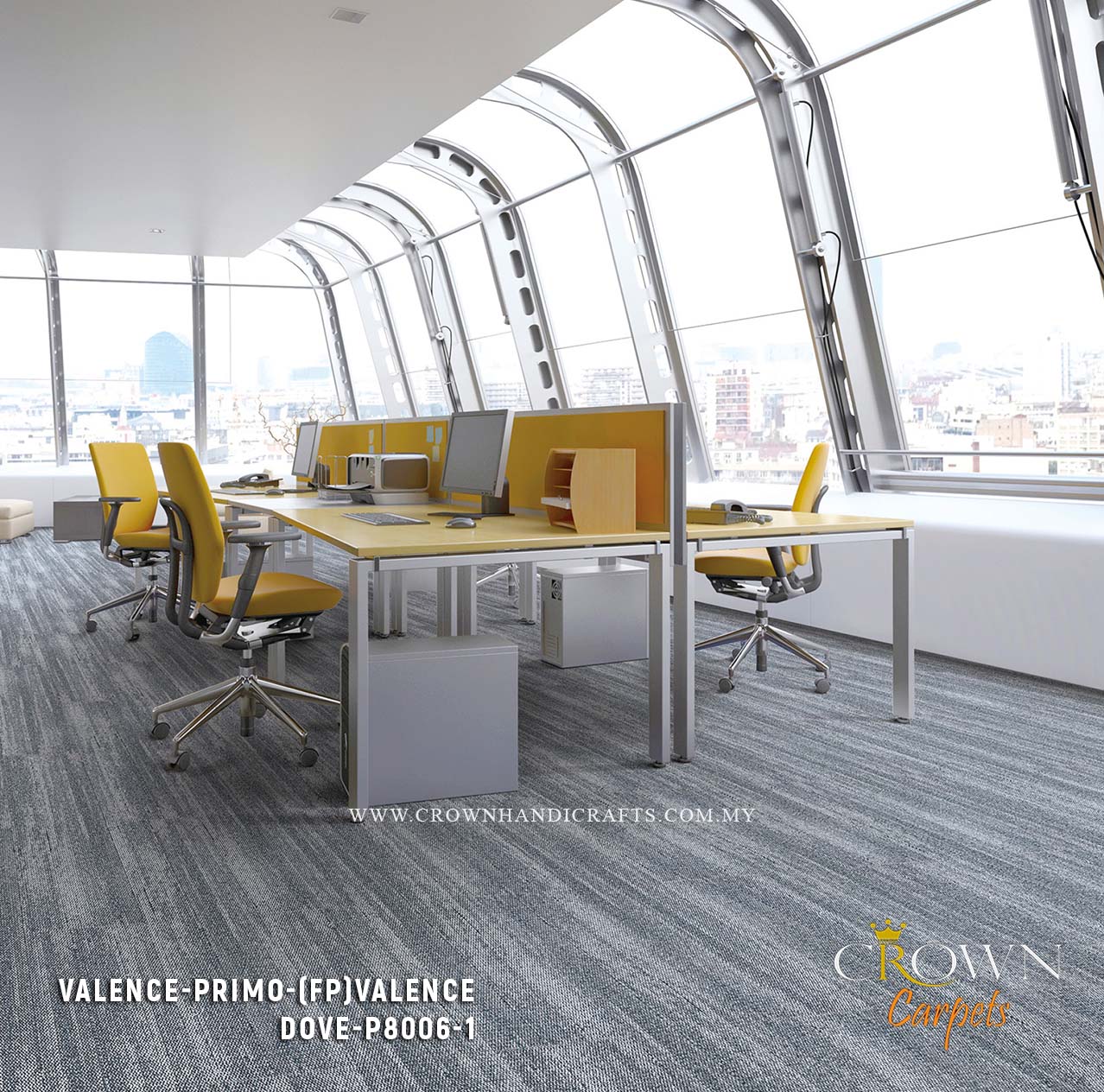 Incredible Office Carpet Tile | Valence-Primo Plank (FP)
