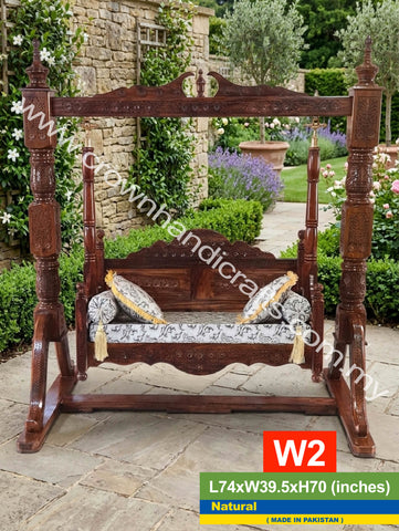 Royal Artisan Rosewood Swing – Crafted to Celebrate Heritage and Comfort | W2 (NATURAL)