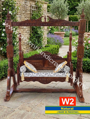 Royal Artisan Rosewood Swing – Crafted to Celebrate Heritage and Comfort | W2 (NATURAL)