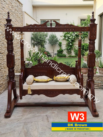 South Asian Royal Swing – Timeless Design with Handcrafted Excellence | W3 (DK BROWN)