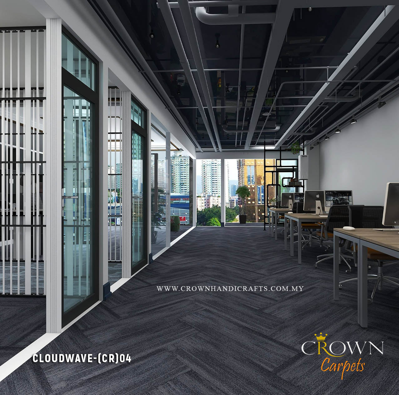 High Quality Carpet Tile | Cloudwave Plank (CR)