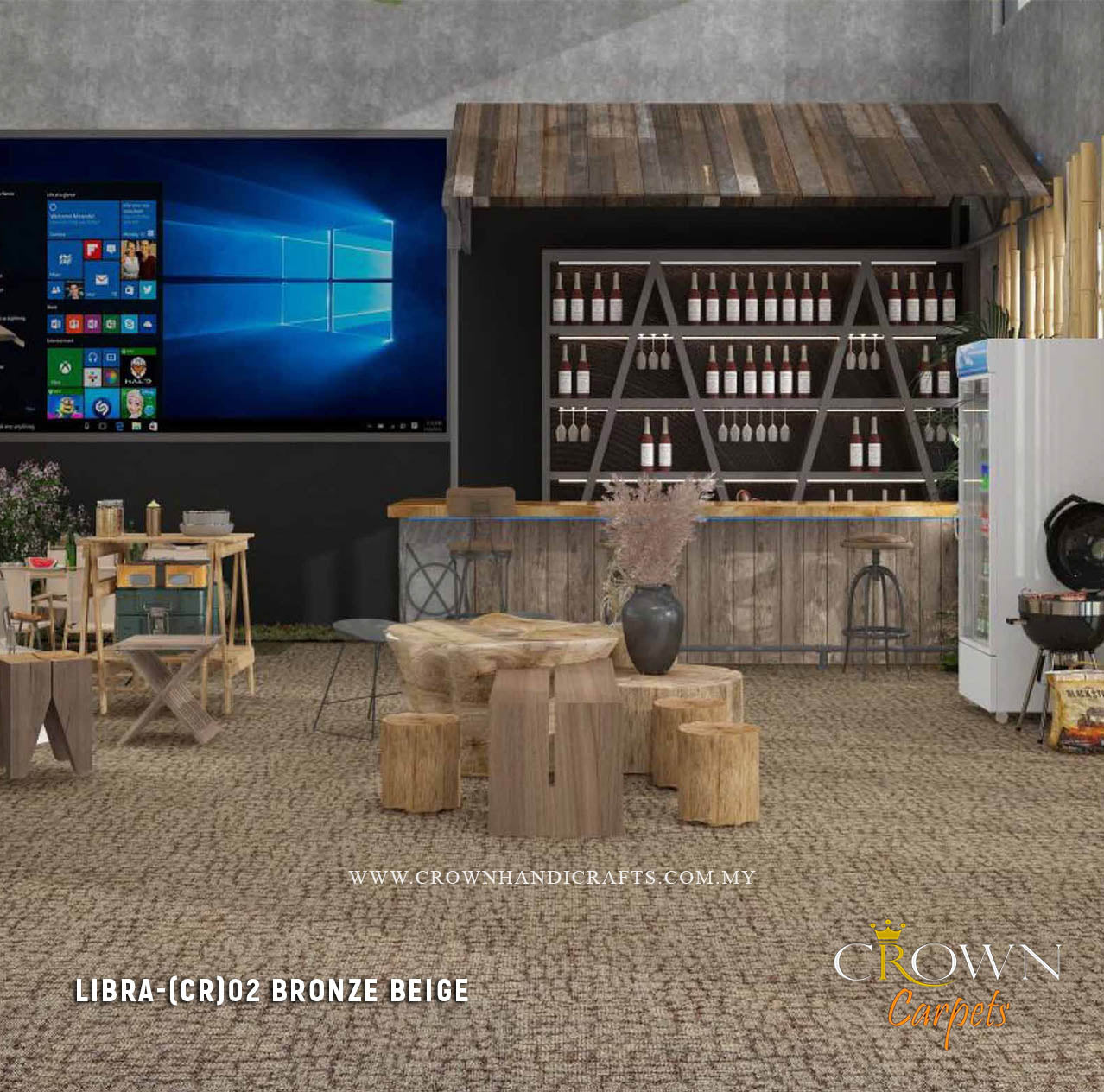 Exclusive Thick Carpet Square Tiles | Libra (CR)