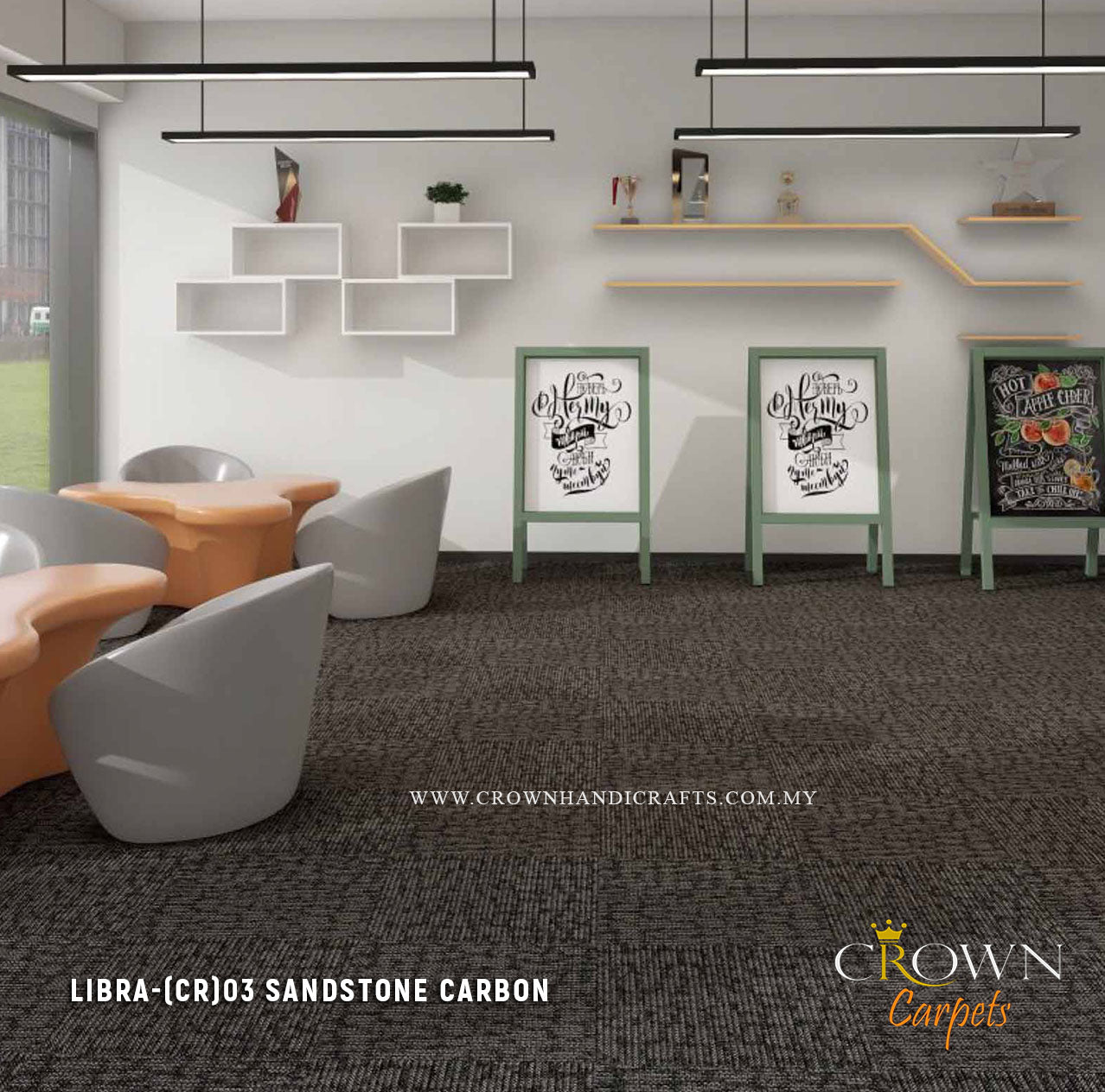 Exclusive Thick Carpet Square Tiles | Libra (CR)